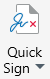 PDF Extra: quick sign icon